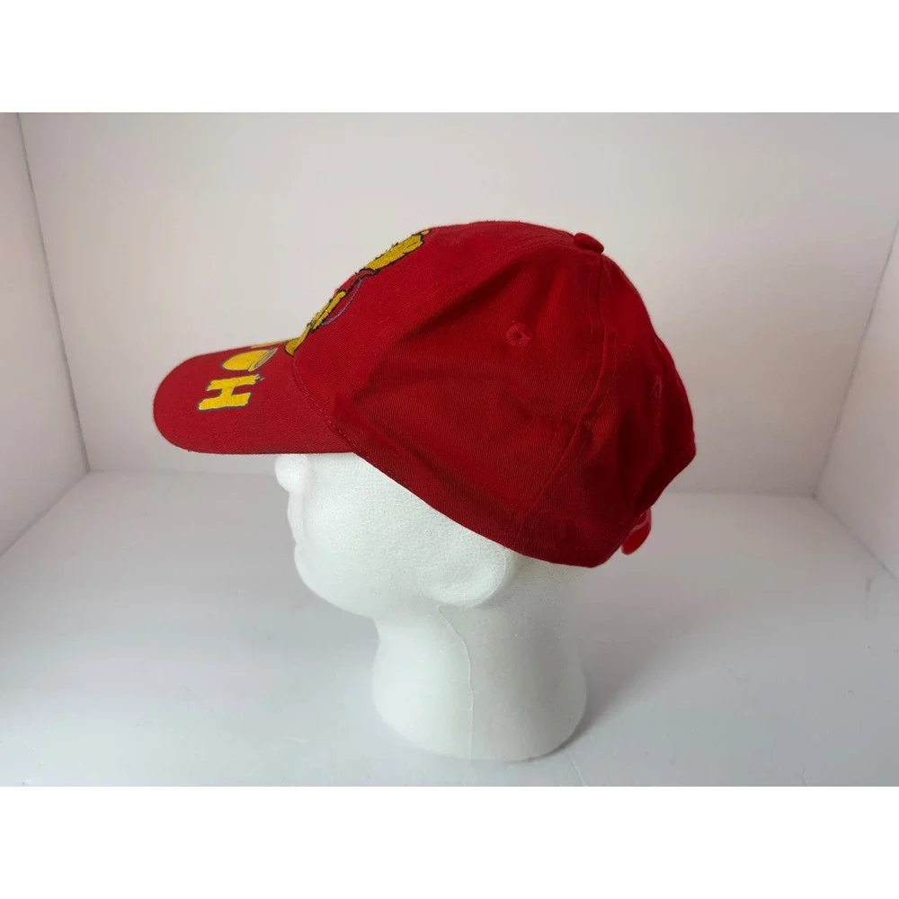Vintage Walt Disney World Winnie the‎ Pooh Red Snapback Hat Youth Disney Parks